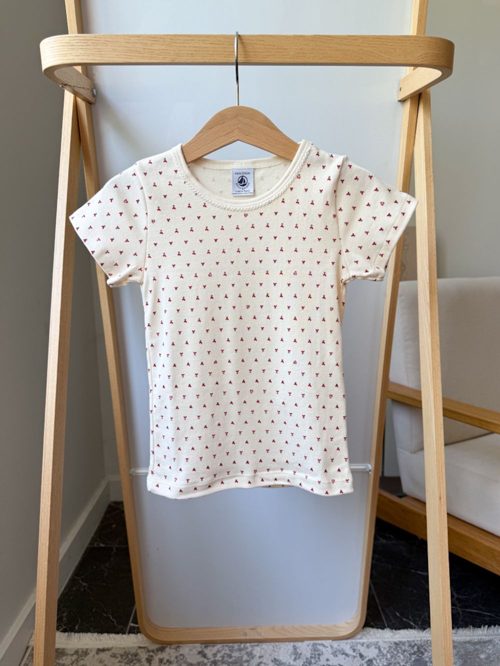 Новая хлопковая футболка Petit Bateau, 104