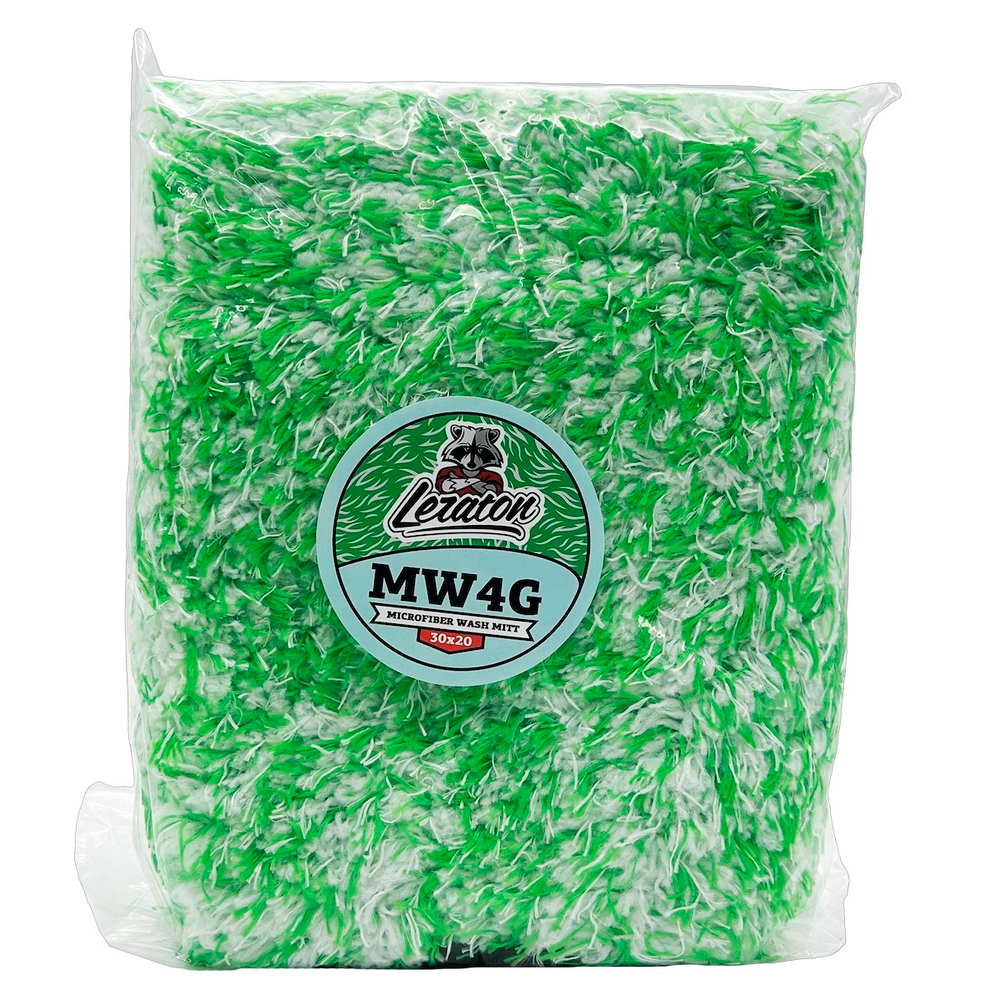 LERATON WASH MITT MW4 GREEN Микрофибровая варежка для мойки