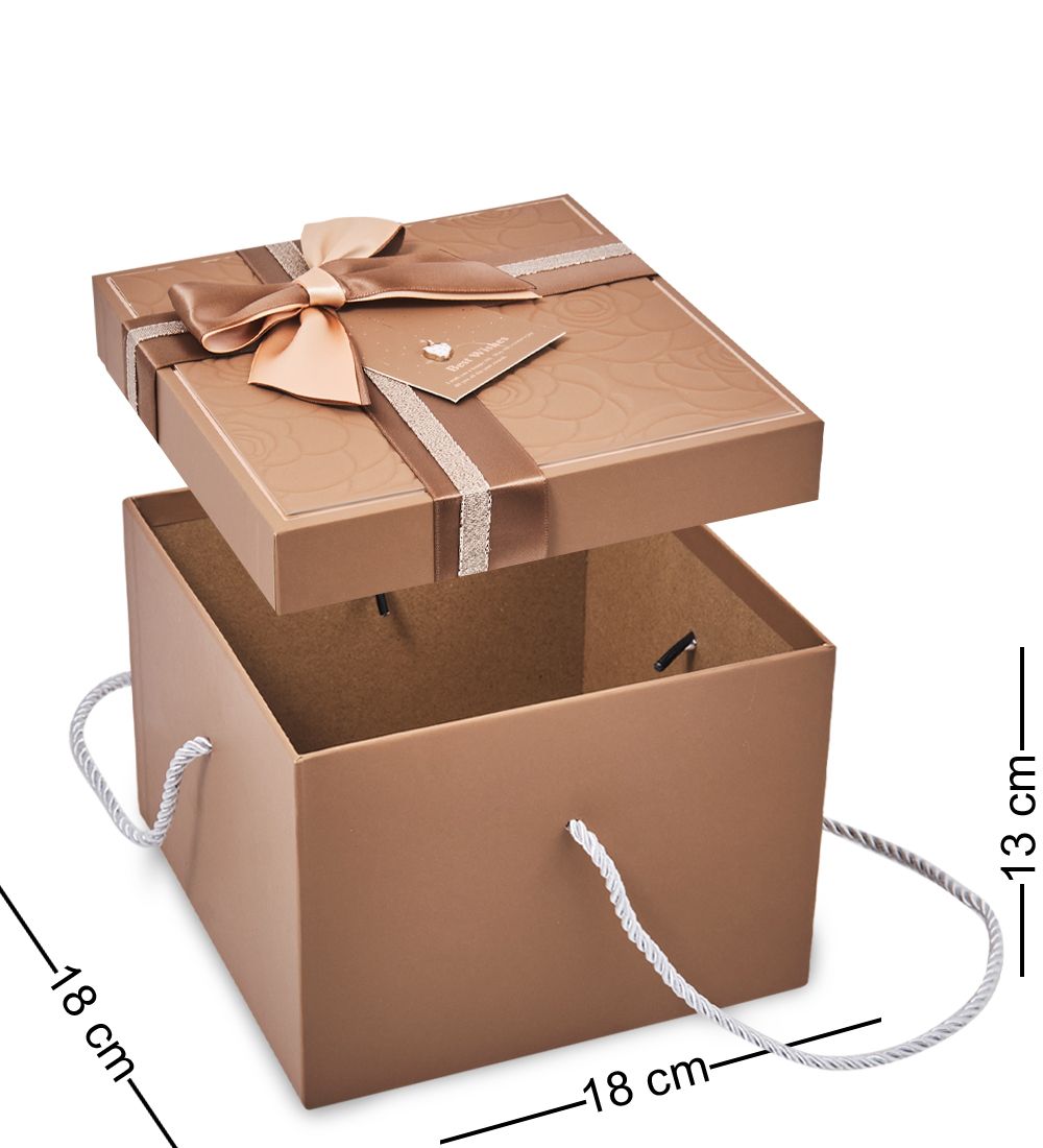 WF-195-B Набор коробок из 3 шт, коричневый