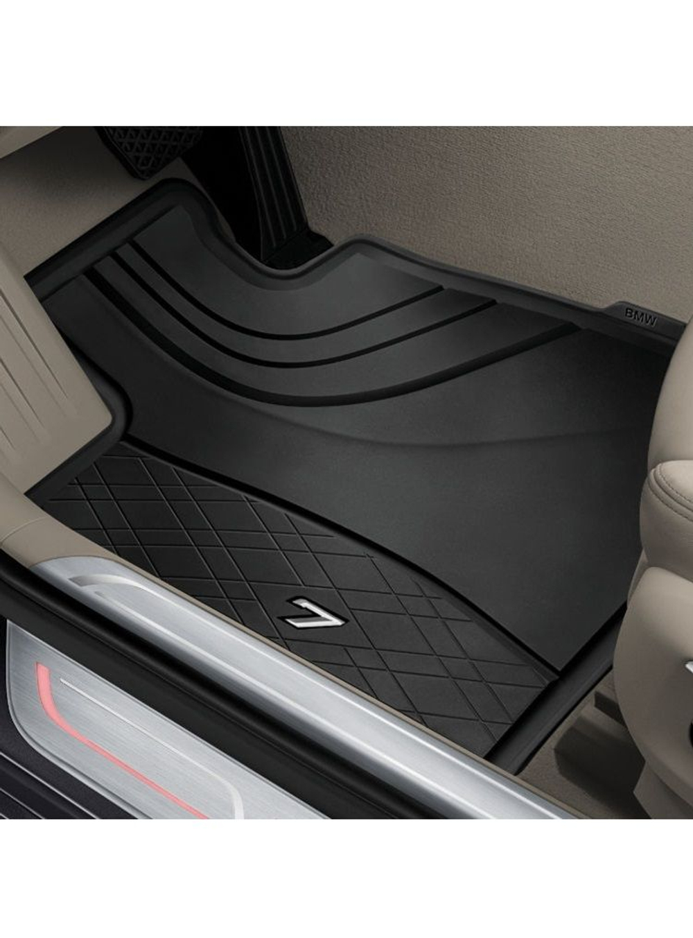 Коврики салона BMW 7 G12 Long (длинная версия) Оригинал 4шт (2015-2022 г)