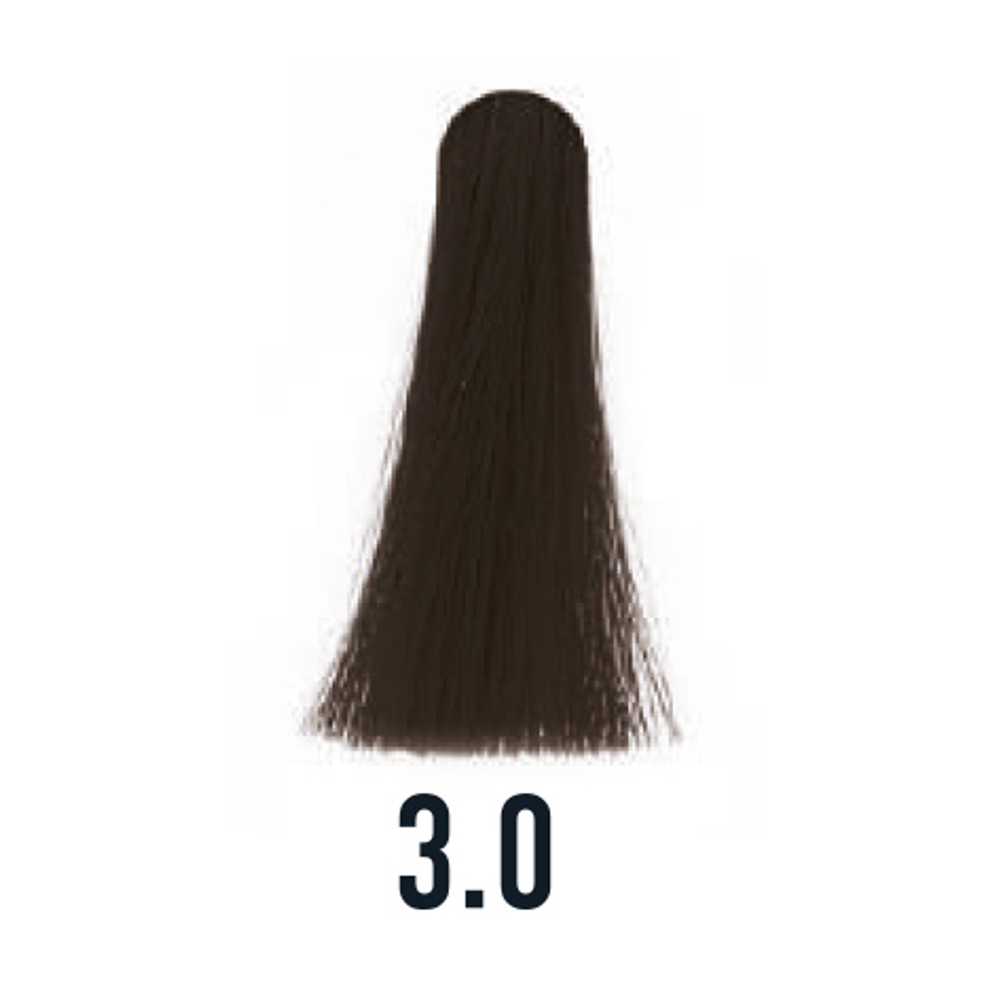 3.0 крем-краска ICE Permanent темно-каштановый натуральный - 100 мл.