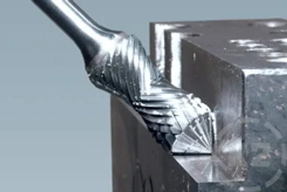 Комбинированная борфреза Karnasch полукруглая форма + угол