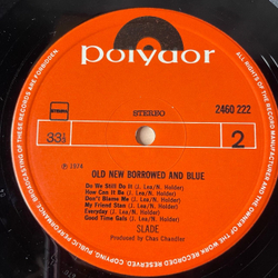 Винтажная виниловая пластинка LP Slade, Old New Borrowed And Blue (Нидерланды 1974)