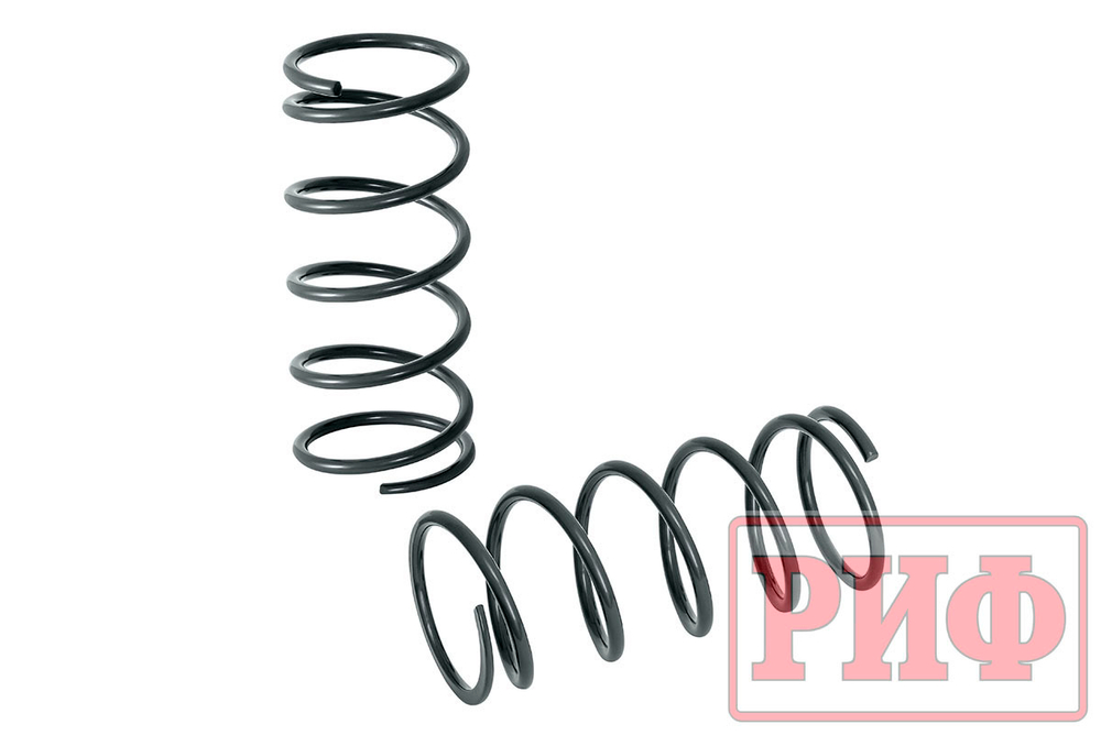 Комплект дополнительных пружин с кронштейнами для задней оси на УАЗ Патриот 2019+ (двухлистовая рессора) РИФ