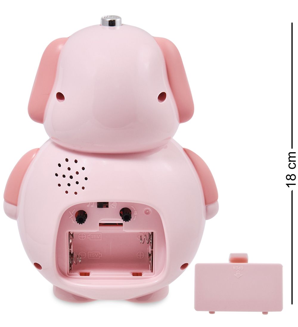 GAEM Art CL-76/2 Будильник «Собачка» розовый