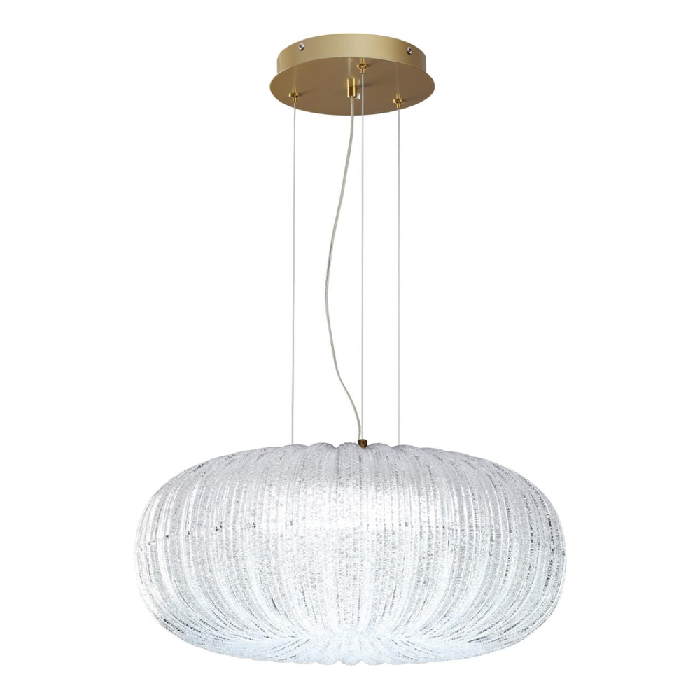 7720/48L PIKO LED SN 572 Светильник металл/стекло/прозрачный/золотой LED 48Вт 3000-6500K D500 IP20 пульт ДУ ANGELO