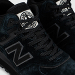 Кроссовки New Balance 574 Mid Navy Black with Fur Wmns
