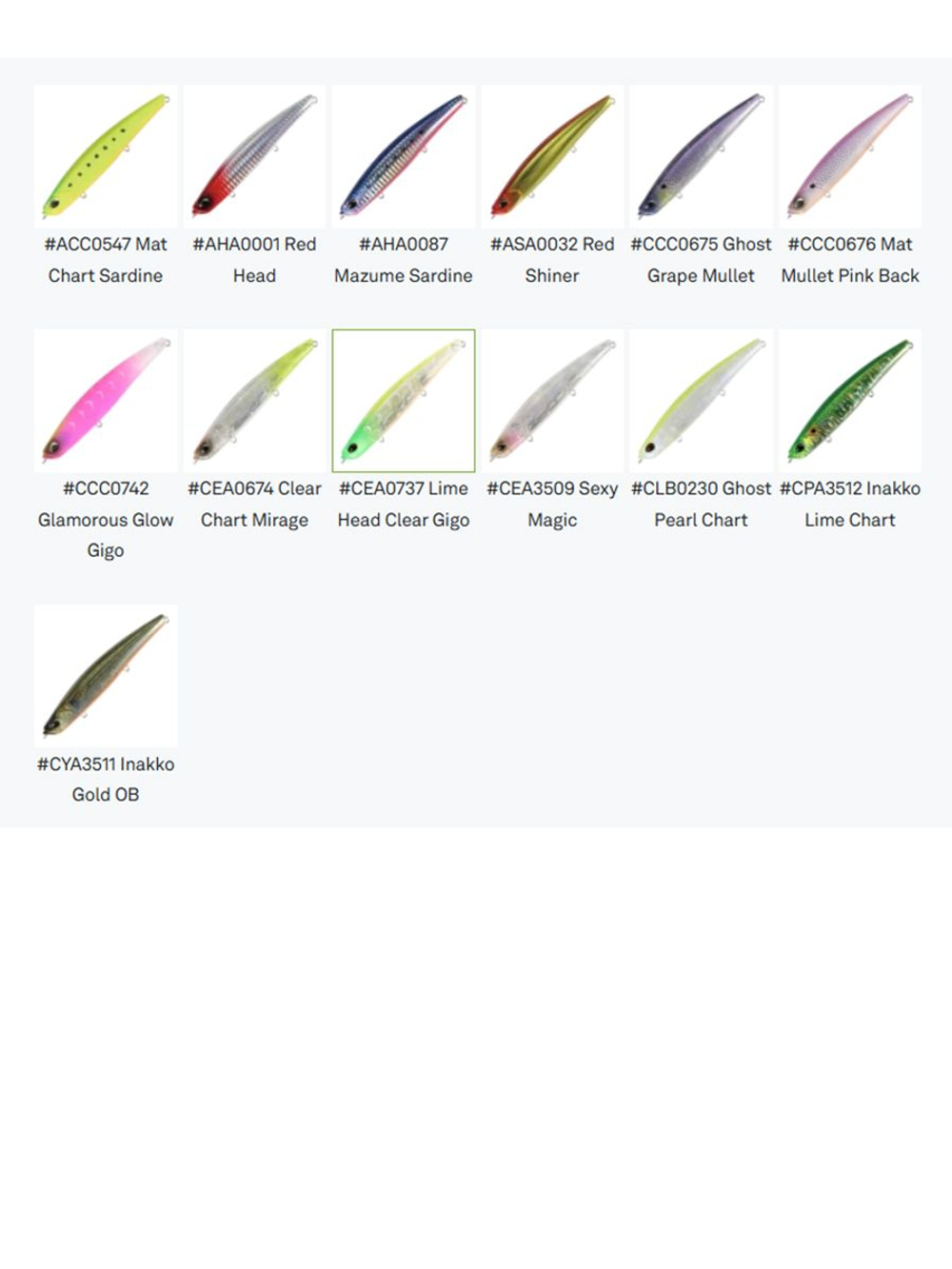 Воблер DUO Bay Ruf Seek 108 S Limited, ACC0772 Parrot OB, 108 мм, 26 г, тонущий, стикбейт