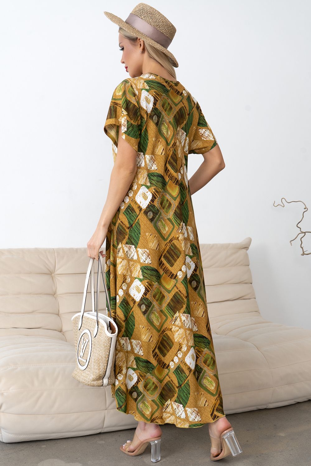 Платье Рада (горчичный) Р11-1166/10 Nikol