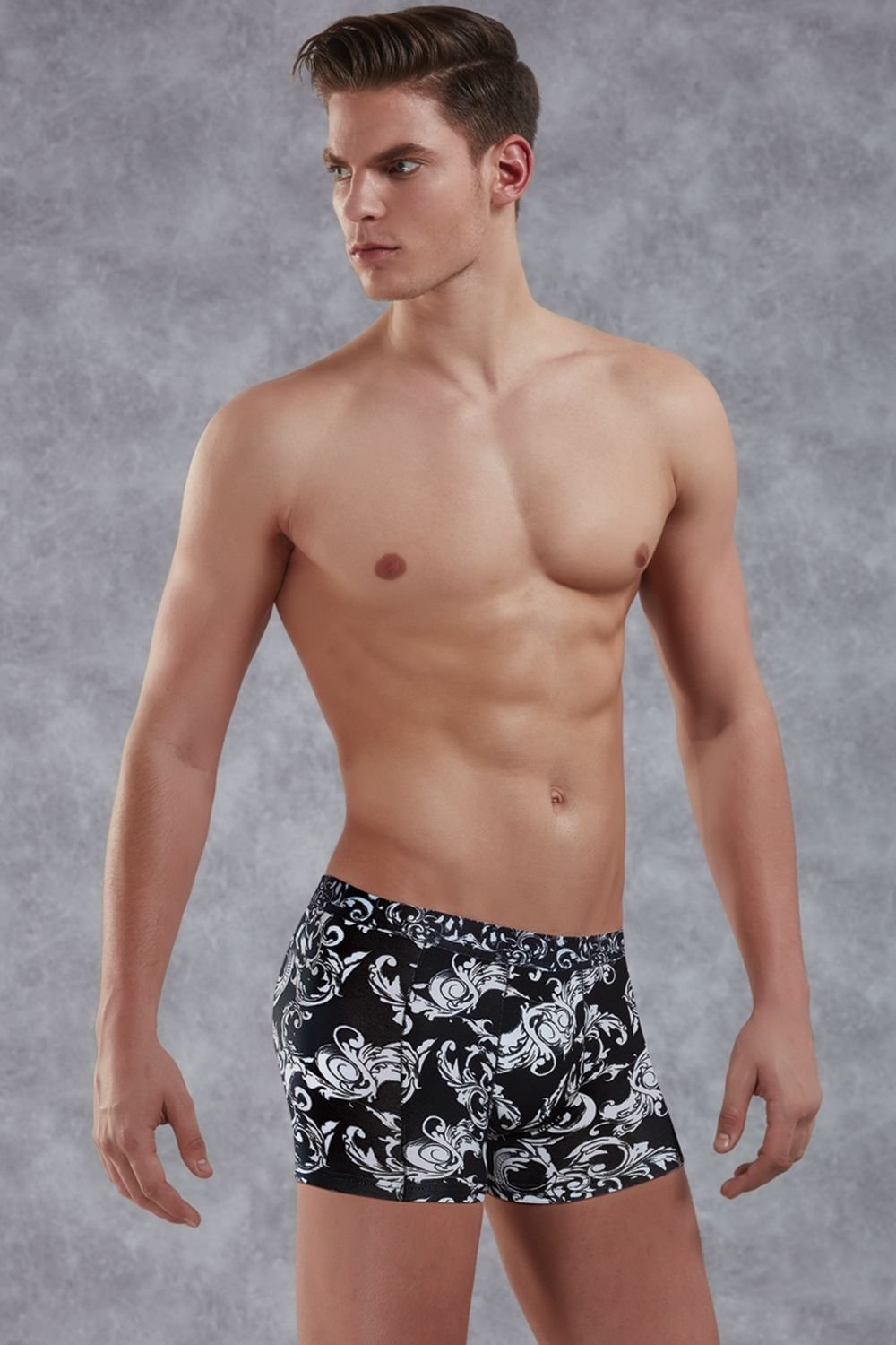 Мужские боксеры Doreanse Rococo (Размер: M) (Цвет: черный с белым)