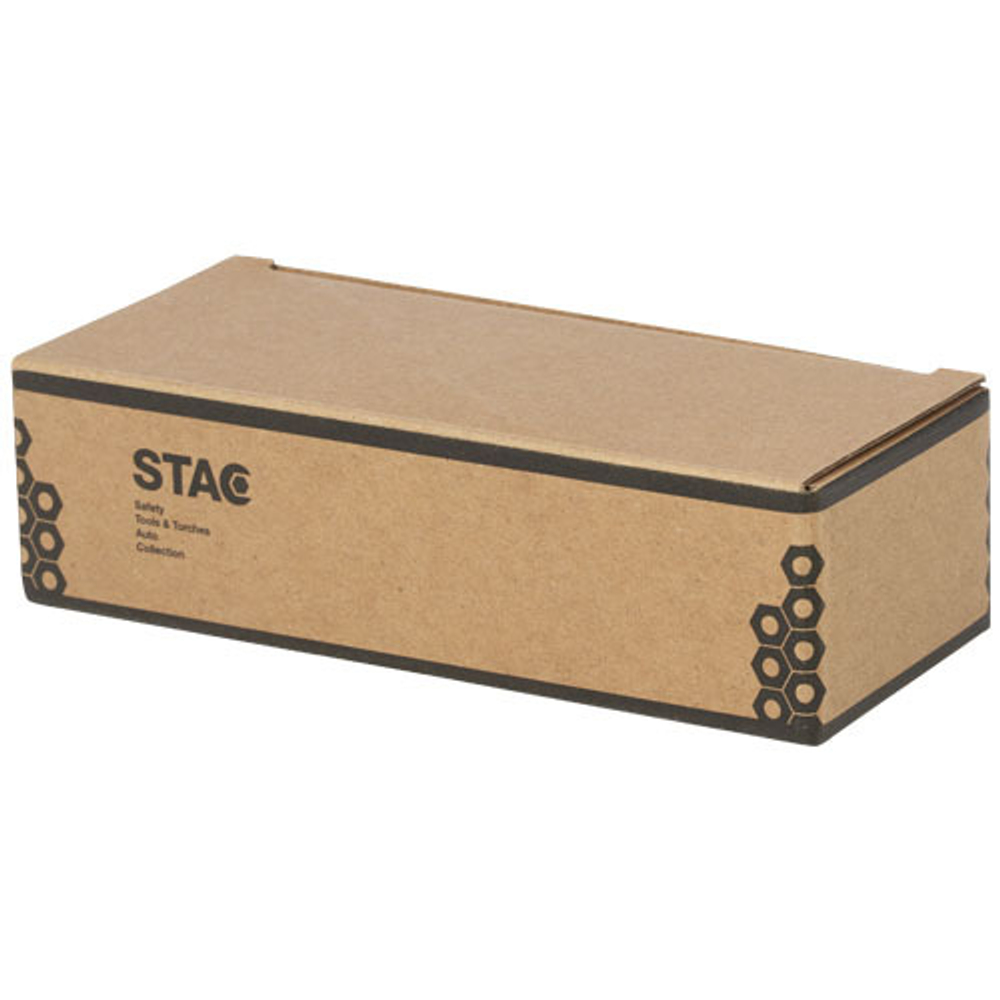 Динамо-фонарик Helios из переработанной пластмассы с солнечной батареей и карабином