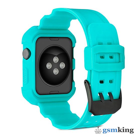 Protective Silicone Case Turquiose (Зелёный) for Apple Watch 38mm/40mm
