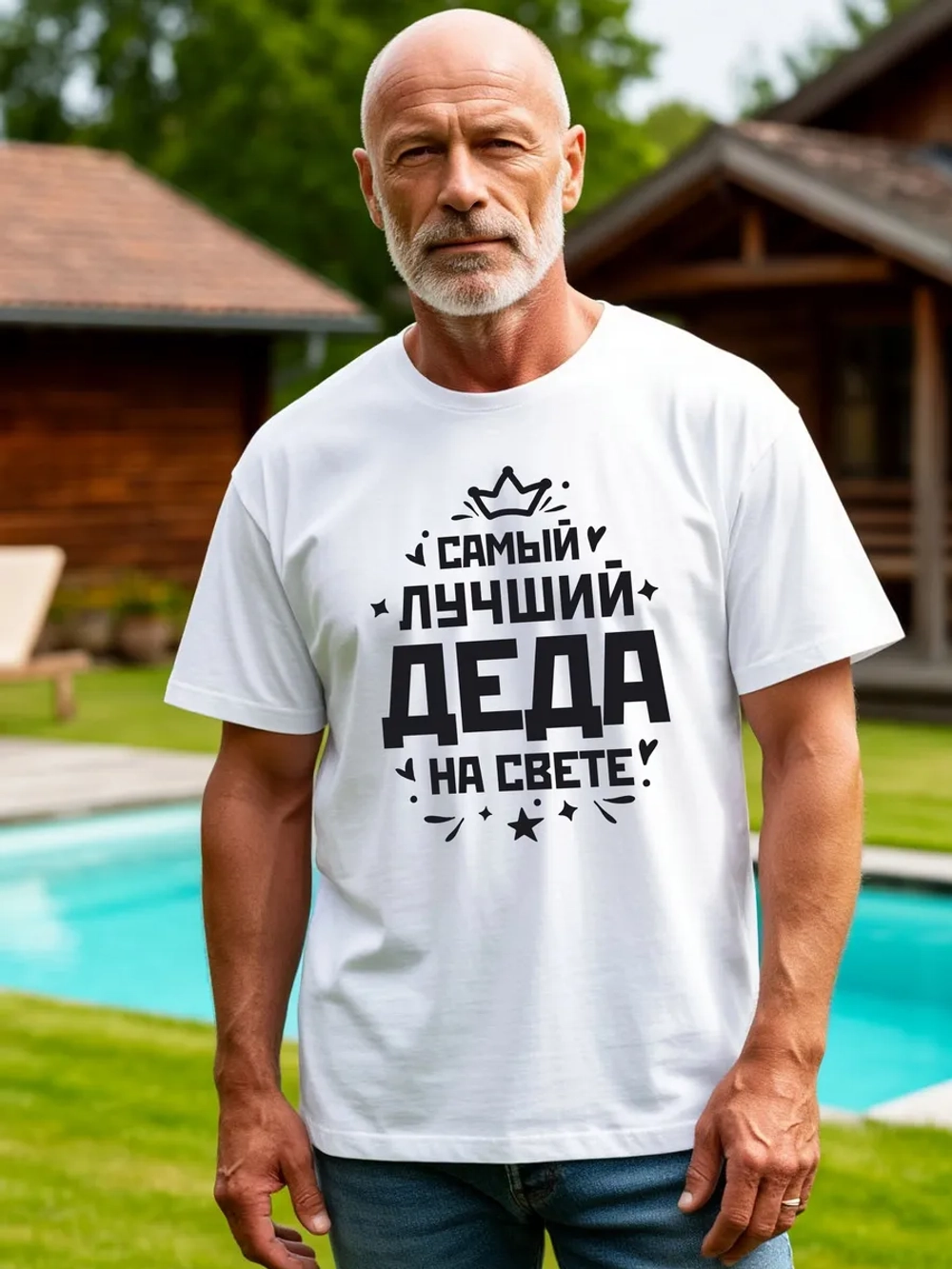 Футболка мужская в подарок дедушке