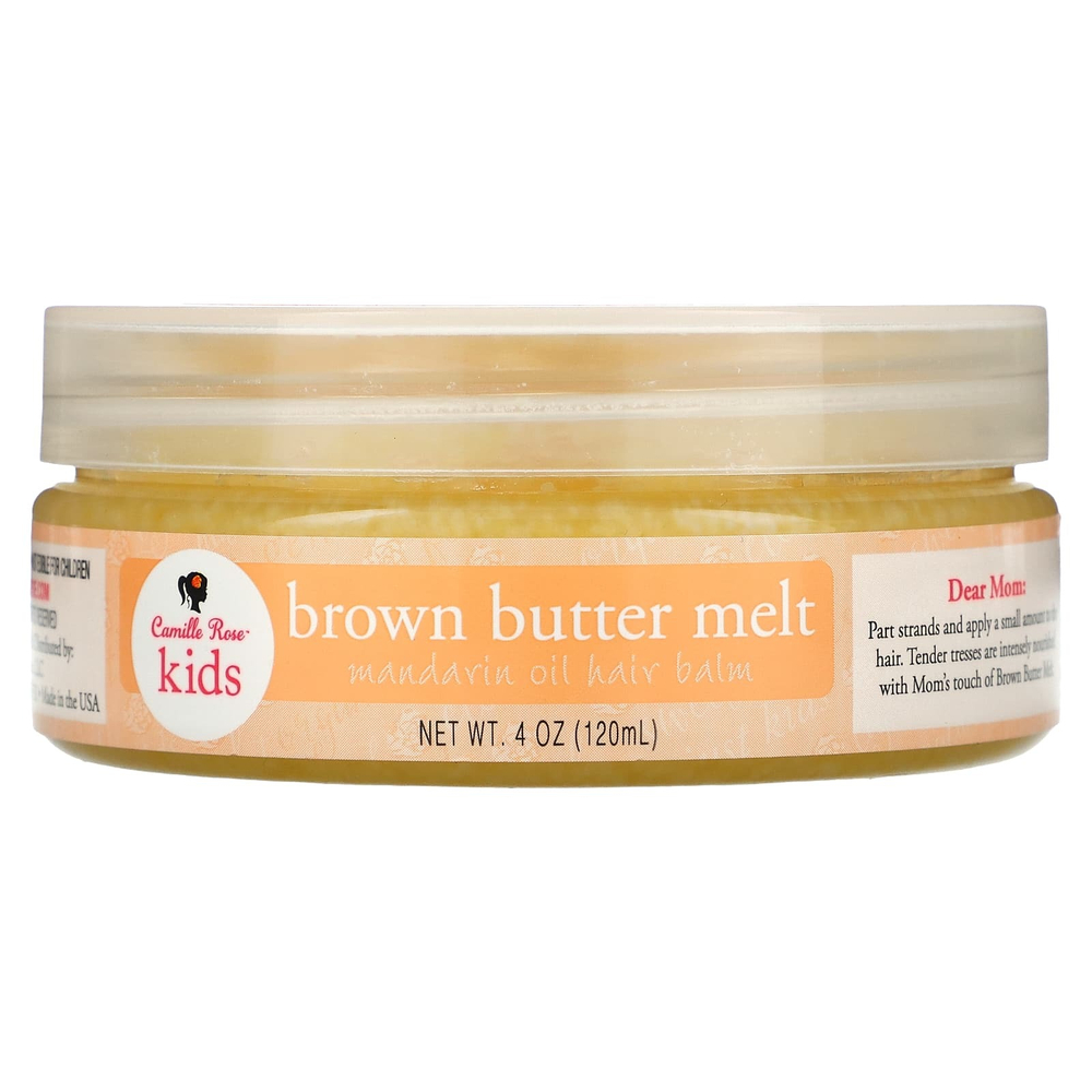 Camille Rose, для детей, Brown Butter Melt, бальзам для волос с маслом мандарина, 120 мл (4 унции)
