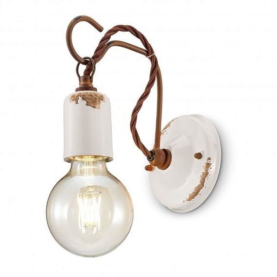 Настенный светильник Ferroluce C665 Vintage bianco (Италия)