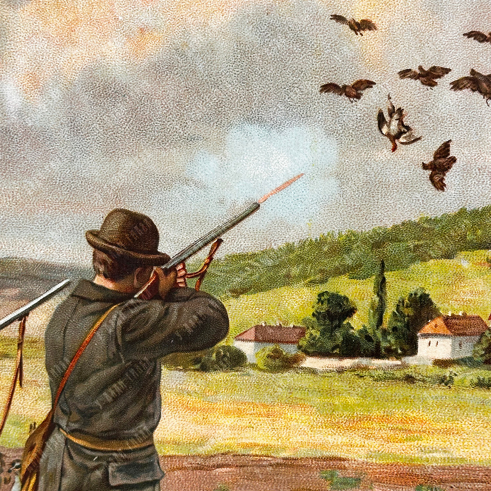 Охота на куропаток. Хромолитография. Германия. 1880–1890-е гг.