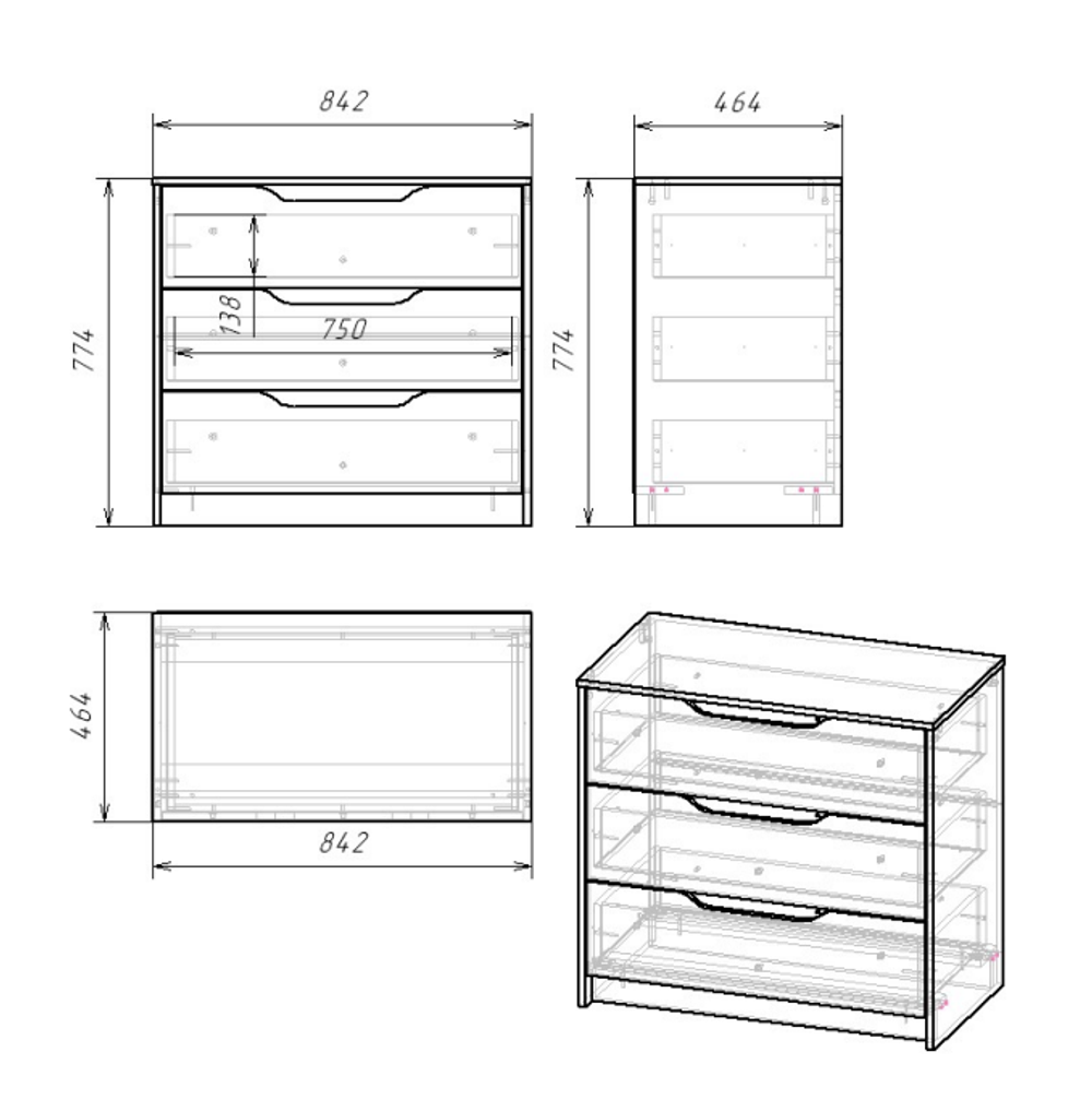 Комплект-1 RICH (КР-002+ШК-002+СП-001+КМ-001) Дуб Крафт золотой / Кенди U9114 (УД) / Сумеречный голубой