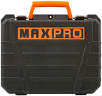 MAX-PRO Дрель-Шуруповерт аккумуляторная 18 В, 0-350/0-1250об/мин, 10мм, 30Нм, 2 батареи (Li-Ion) х1,5Ач, 15+1, 1ч., регулировка оборотов, резиновые вс 85030