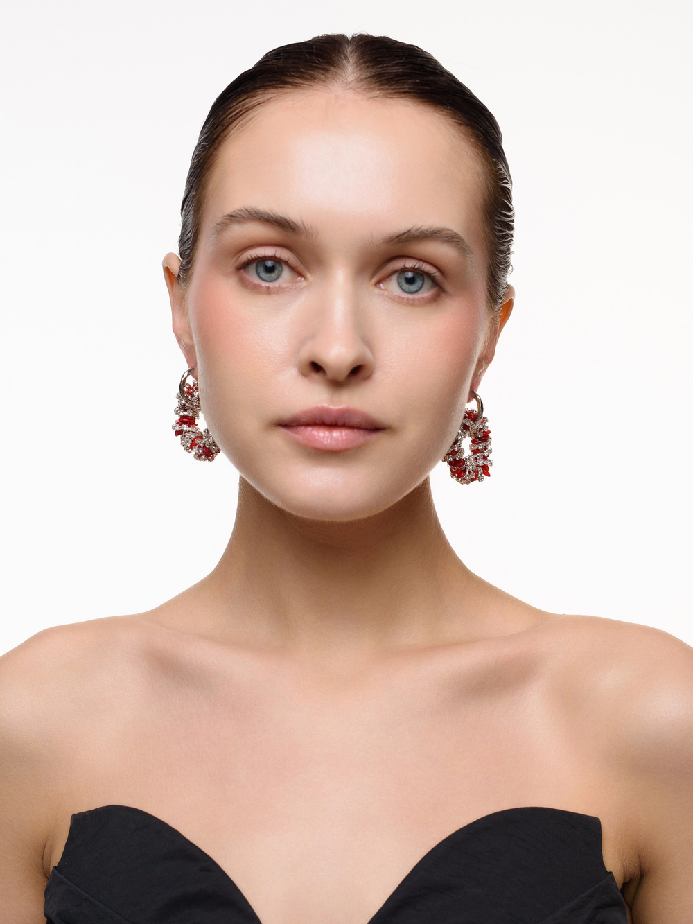 Серьги "Character New" Red Agate