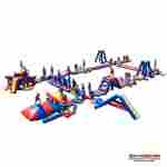 Коммерческий надувной аквапарк на воде «Три стихии» 36×25×4 м