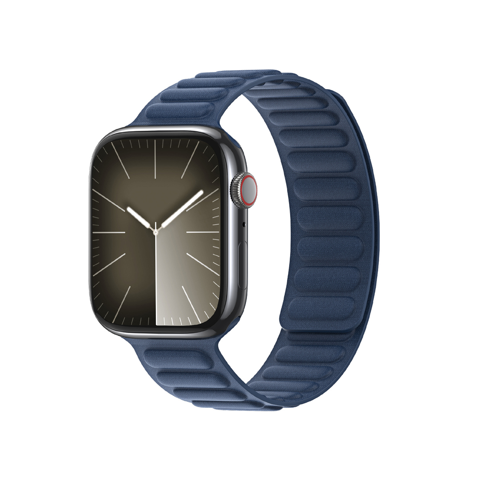 Магнитный ремешок синего цвета от Dux Ducis для смарт часов Apple Watch 38, 40, 41, 42мм, серия Strap (BL Series)