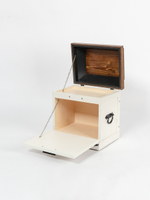 Ларец-сундук Светлогоры белый с вензелем