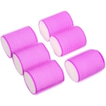 Бигуди-липучки с поролоном для сна мягкие 6шт «Безупречные Локоны», цвет фуксия, 6*4,8см
