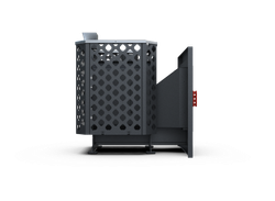 Банная печь Душа- 15 Сетка Перфорация Закрытая Каменка панорама