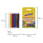 Пластилин классический ЮНЛАНДИЯ "ЮНЛАНДИК-СКУЛЬПТОР", 6 цветов, 120 г, ВЫСШЕЕ КАЧЕСТВО, 105028