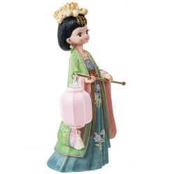 GAEM Фигурка декоративная "Гейша" (подсветка, 3xLR41) , L15 W9 H21 см, 2в.