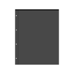Лист для банкнот на 1 ячейку (184*248). OPTIMA 200*250. На черной основе (двухстронний)