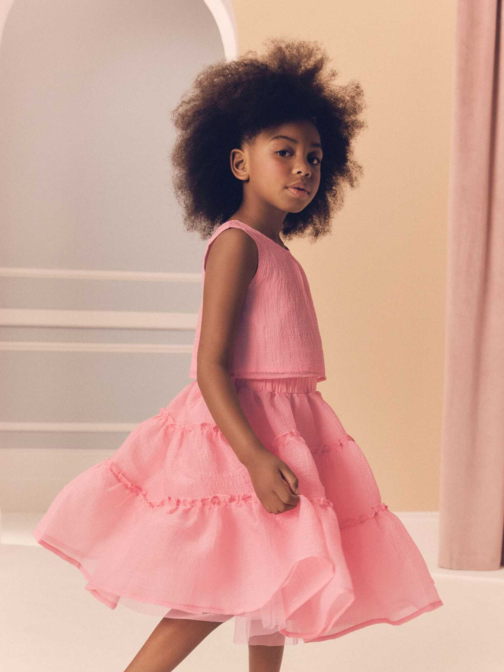 Топ и юбка в комплекте для девочки Next E36-512, Розовый