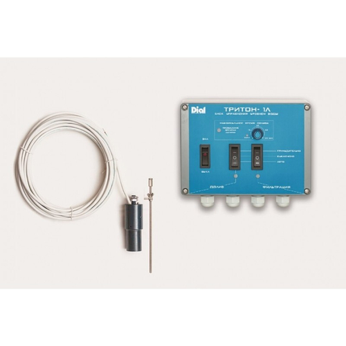 Панель управления уровнем воды."Скиммер-Л Ш" (БлокТРИТОН-1+Датч. ским-ный ДС-3+ креп. шпилька) /