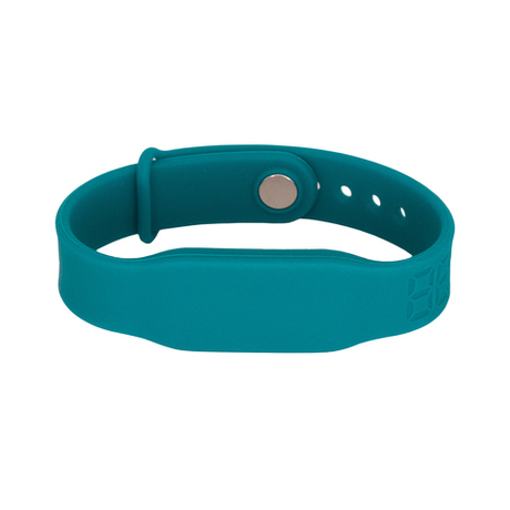 Силиконовый RFID браслет EM-Marine “PRESTIGE” СИНЕ-ЗЕЛЕНЫЙ, с застёжкой
