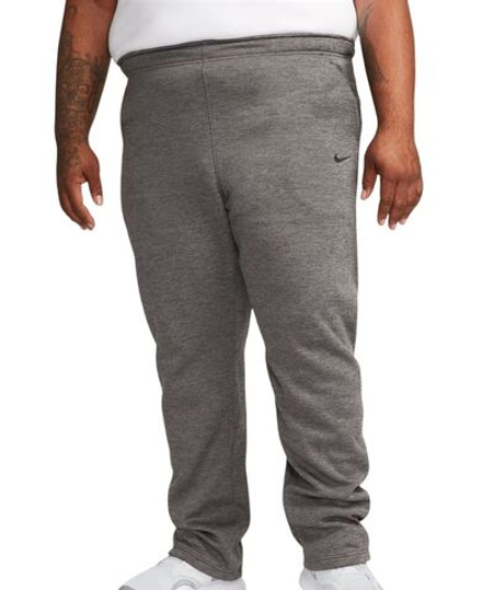 Теннисные брюки Nike Therma-FIT Open Hem Fitness - dark grey/white