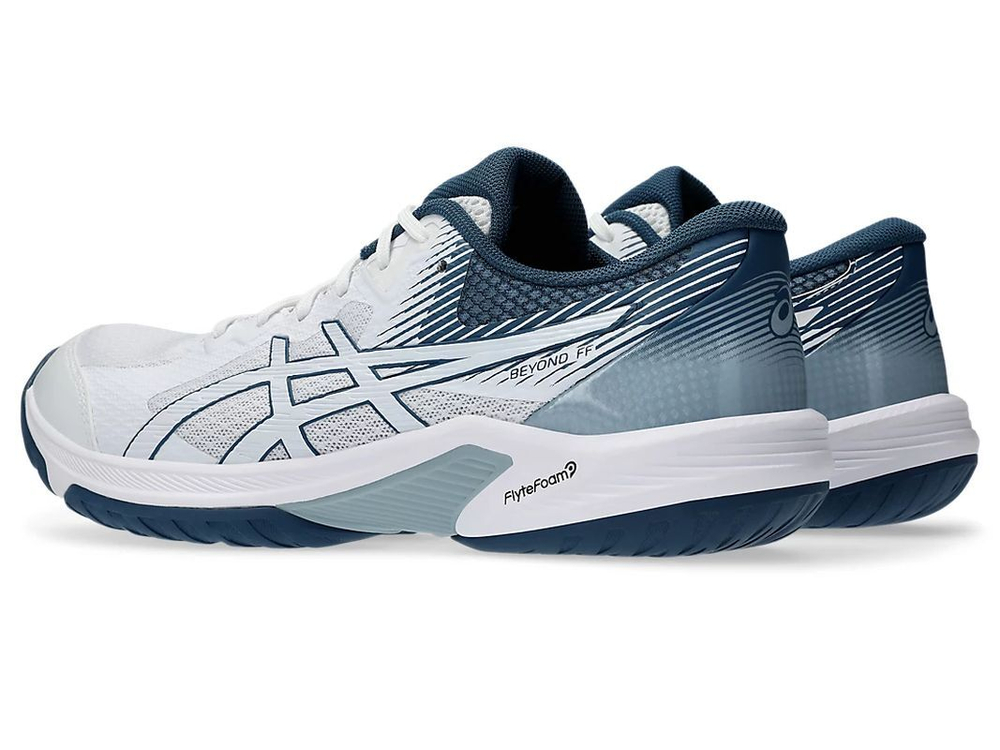 Мужские кроссовки для бадминтона/сквоша Asics Beyond FF - white/vintage indigo