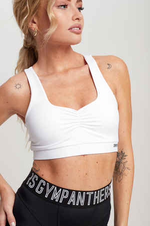 Топ с декоративной стяжкой