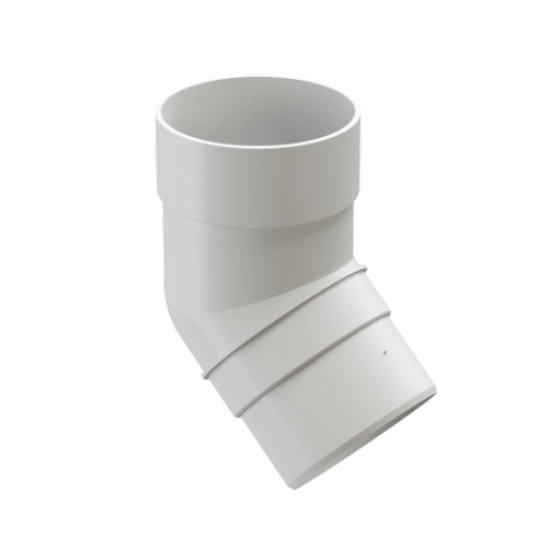 Колено 45˚ для водосточной трубы Premium, Пломбир Döcke (Деке)