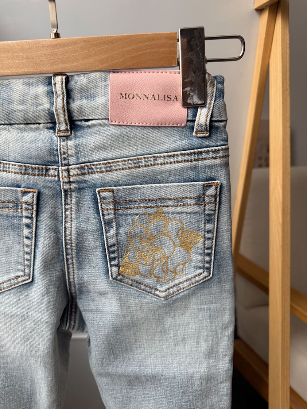 Новые джинсы Monnalisa, 128
