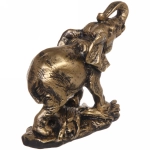 Статуэтка из гипса «Слон» 16*19см античное золото