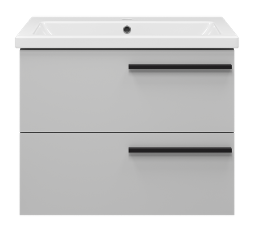 Тумба под раковину Misty Ненси 70 подвесная (серая)