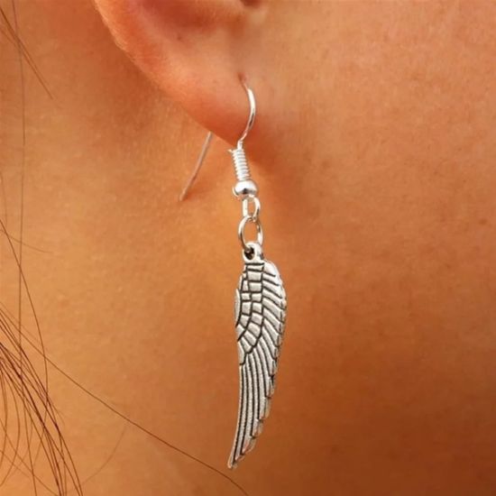 Серьги Гарри Поттер Крылья (античное серебро)