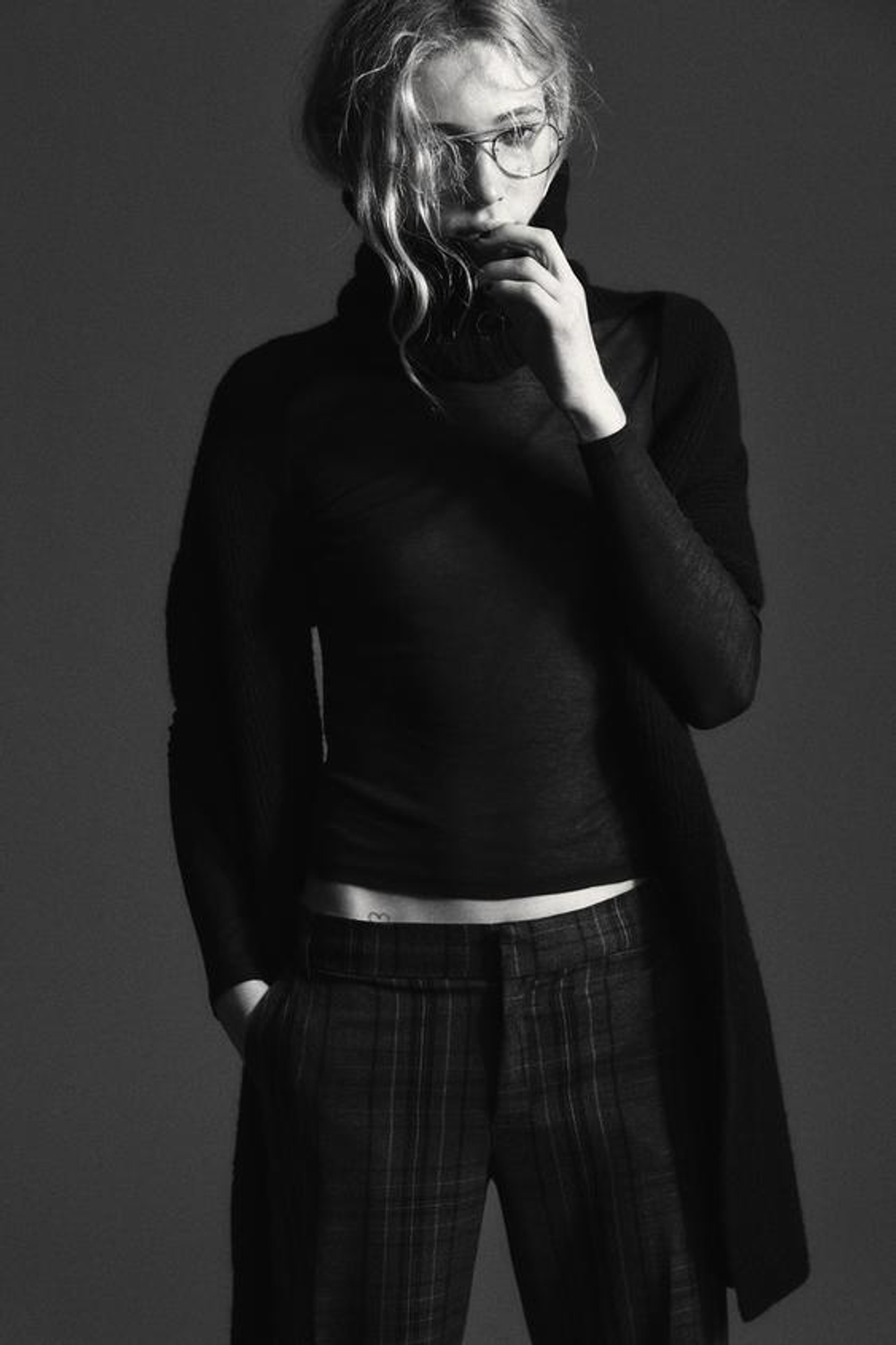 ZARA БРЮКИ В КЛЕТКУ, СЕРЫЙ/НЕЖНО-КОРИЧНЕВЫЙ