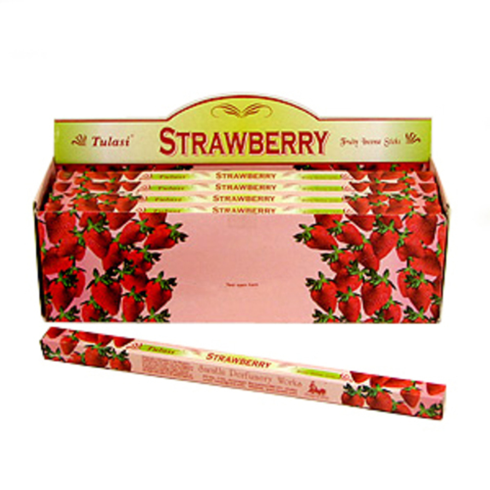 Tulasi Strawberry четырехгранник Благовоние Клубника