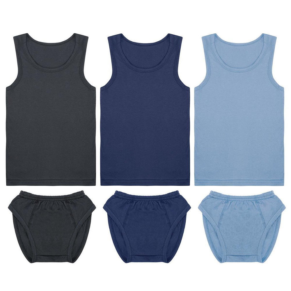 Набор комплект для мальчика (майка+трусы), (3шт), р.р. 30, цв в ассорт, (Аmoteks), 1 шт.