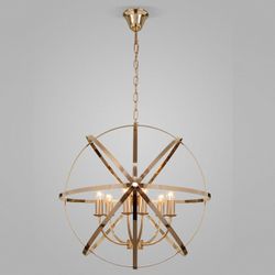 Подвесная люстра Eurosvet Santi 60139/6 золото