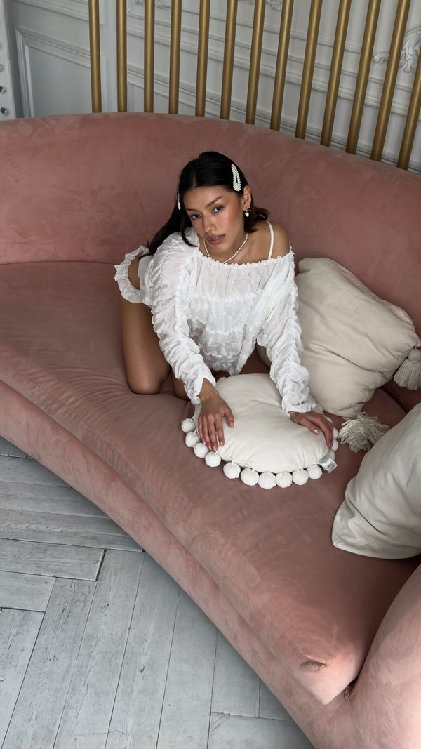 Кофта из жатой ткани 