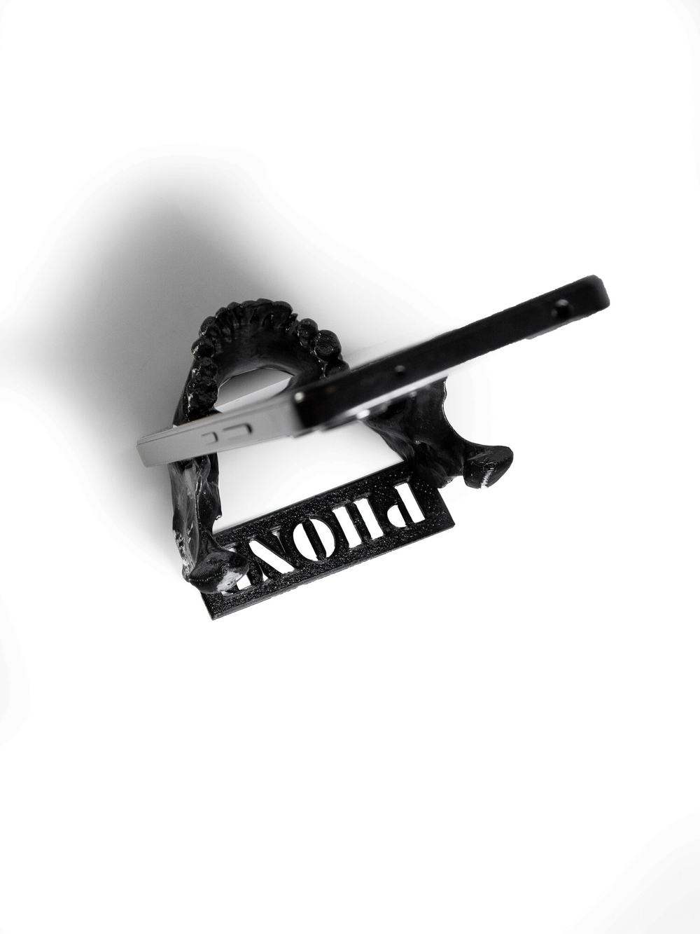 Оригинальная подставка держатель для телефона челюсть, черная