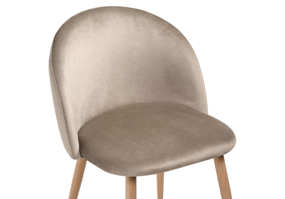 Стул на металлокаркасе Aldo beige / wood