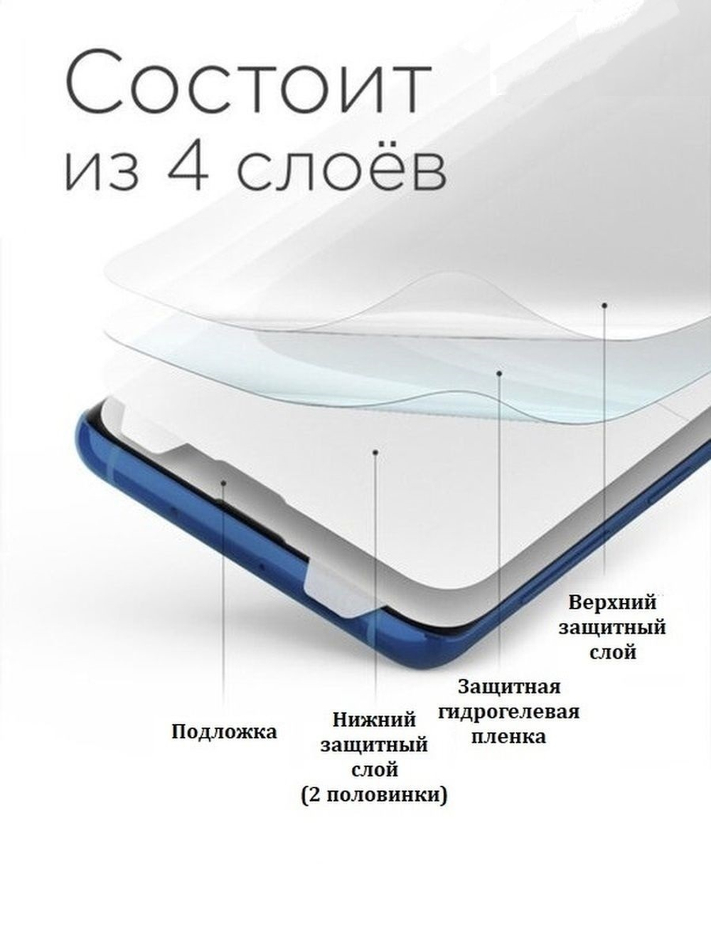 Защитная пленка гидрогелевая для планшета MeeBook M7 самовосстанавливающаяся противоударная